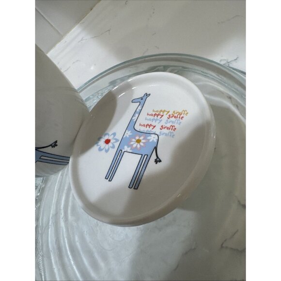 Happy Giraffe Coffee Mug With Lid/ Top Made in China - Picture 11 of 14